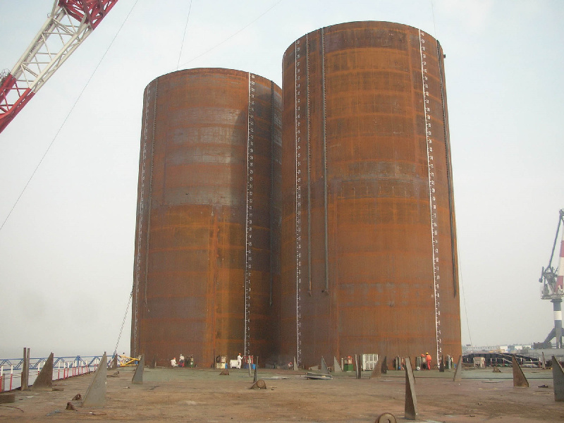 large port steel silo design